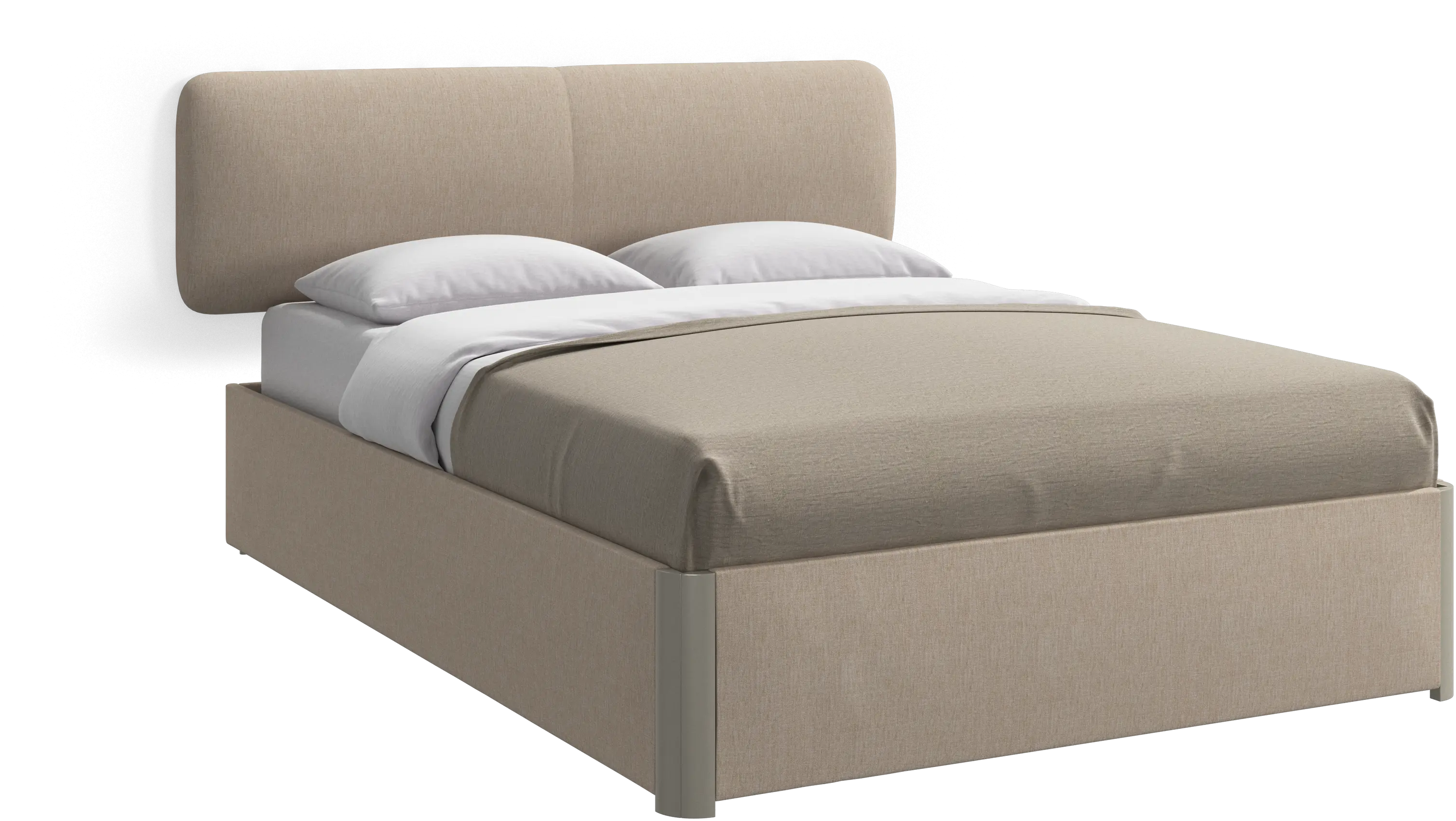 Element ベッド、壁取り付け型ヘッドボード、すのこ付き